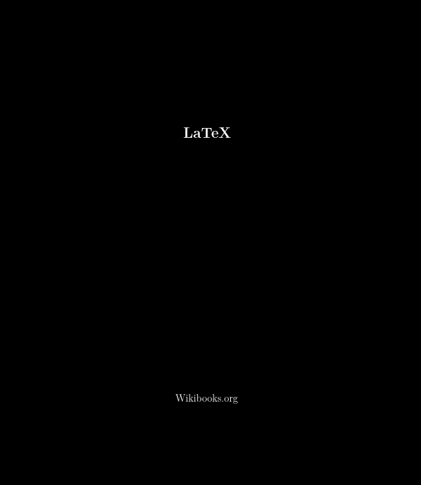 wikibooks.org: LaTeX (EBook, wikibook.org)